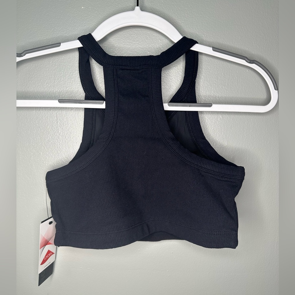 Mono B Ribbed Racerback Crop Top Sz S-L - Picture 2 of 3